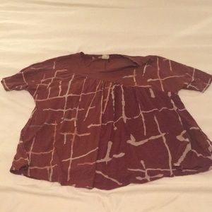 Mixed-fabric swing top from Anthropologie